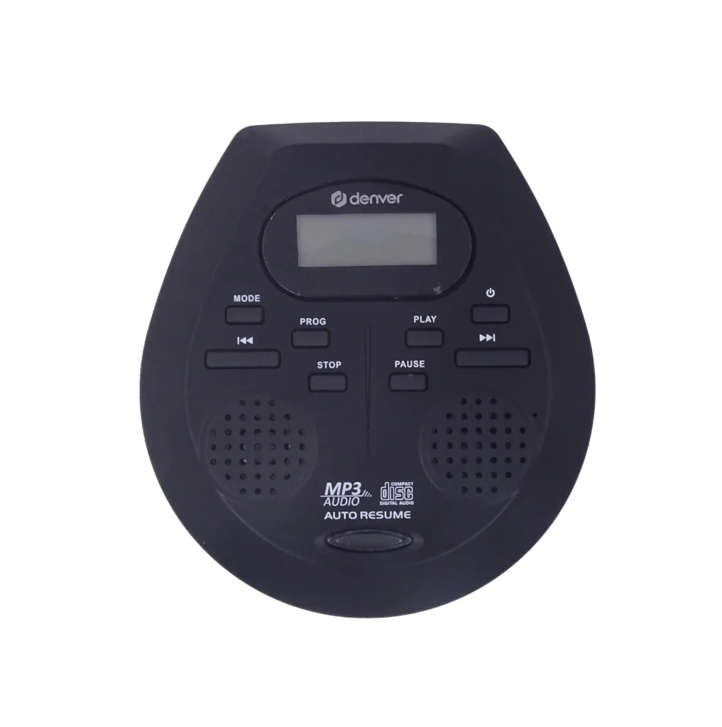 Tragbarer CD-Player mit eingebauten Lautsprechern