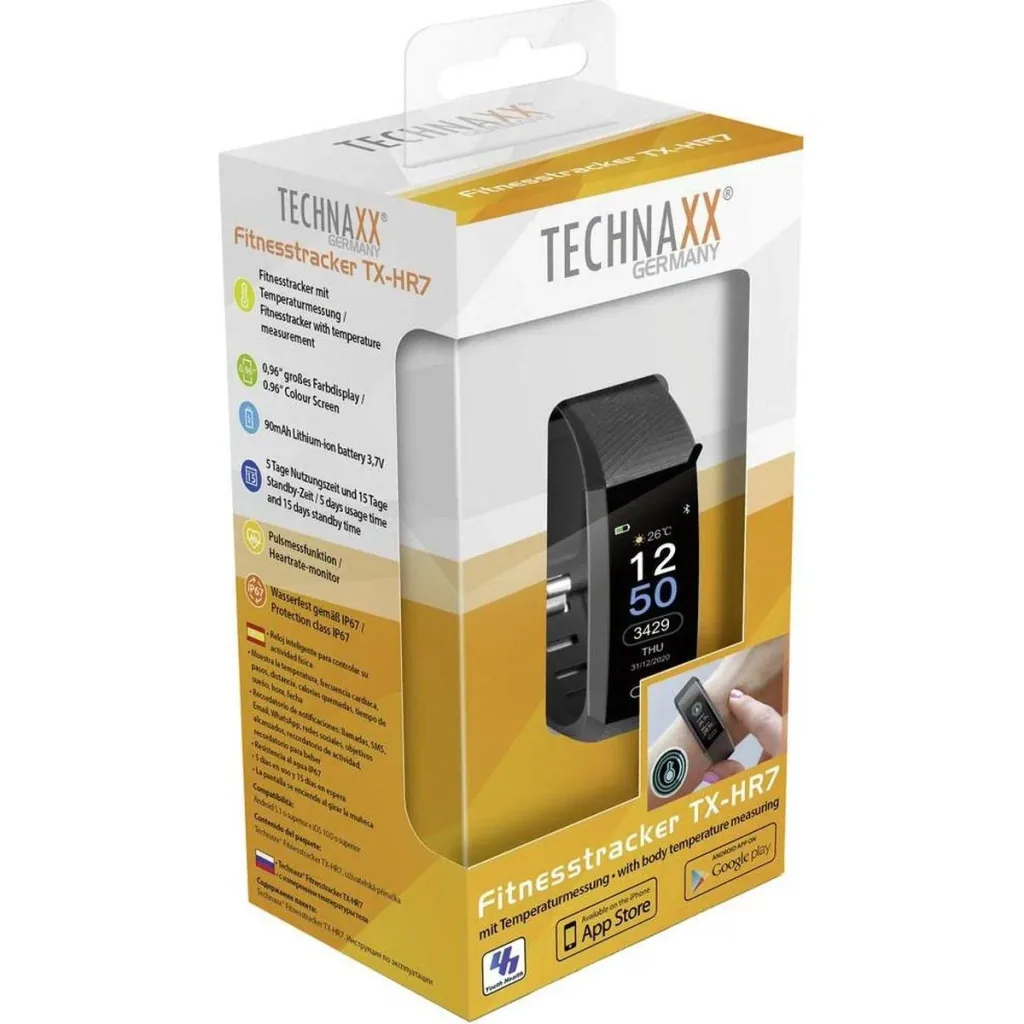Fitness-Tracker mit Temperaturanzeige