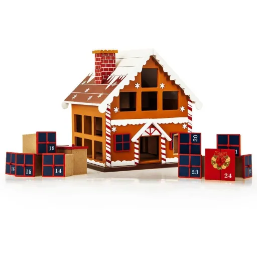 Adventskalender als Winterhaus - nachfüllbar & wiederverwendbar