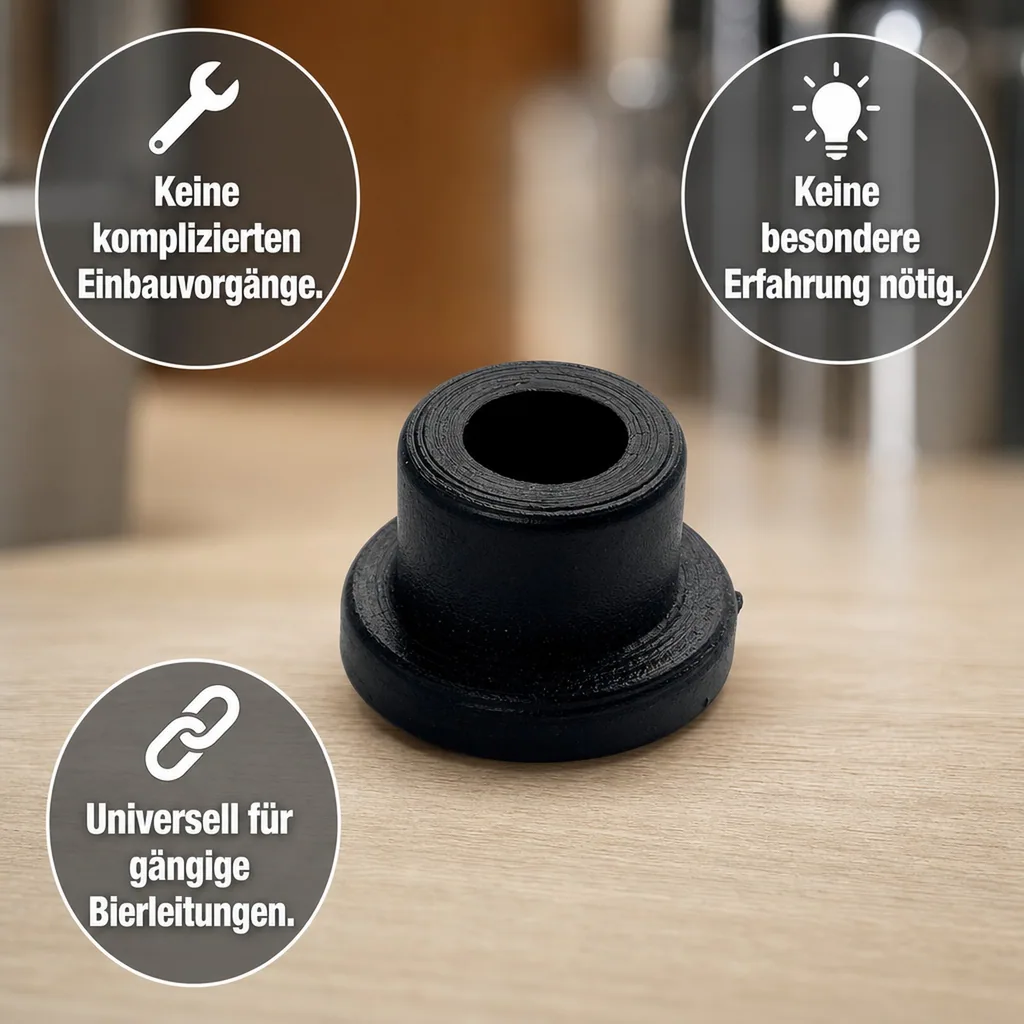 Einschlagdichtung mit Ansatz für Einstich