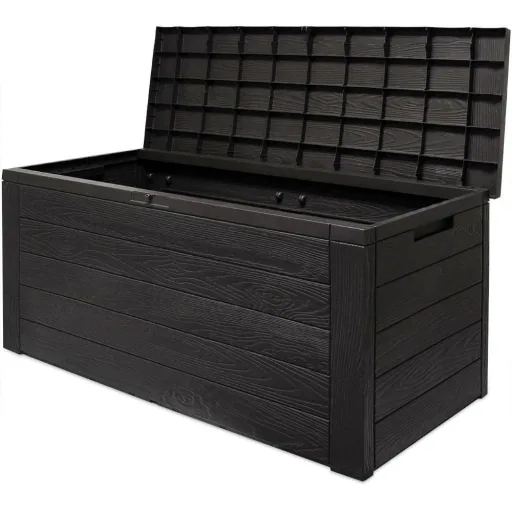 Aufbewahrungsbox anthrazit 120 x 46 x 57cm - Outdoor - Geeignet für Terrasse, Balkon und Garten
