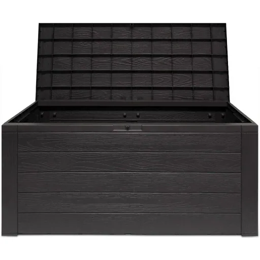 Aufbewahrungsbox anthrazit 120 x 46 x 57cm - Outdoor - Geeignet für Terrasse, Balkon und Garten