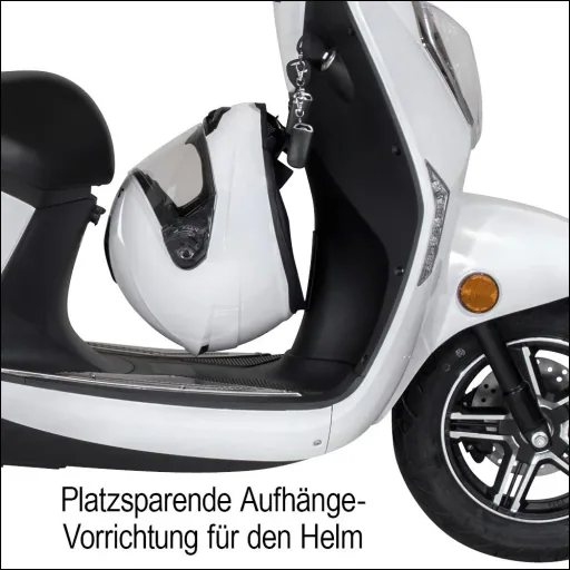 Kompakt E-Roller "Roma" 45 km/h schwarz