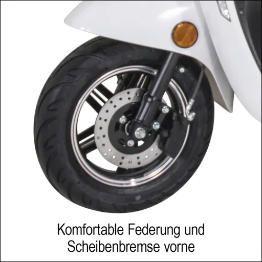 Kompakt E-Roller "Roma" 45 km/h schwarz
