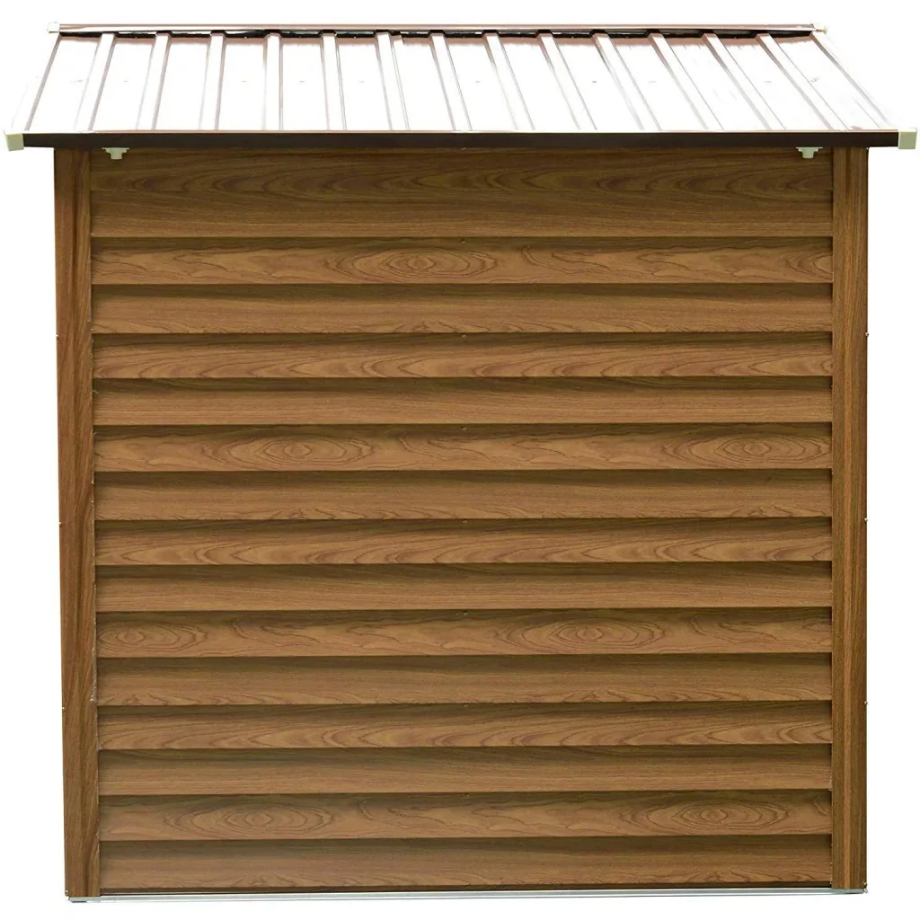 Geräteschuppen in Holzmaserungsimitat