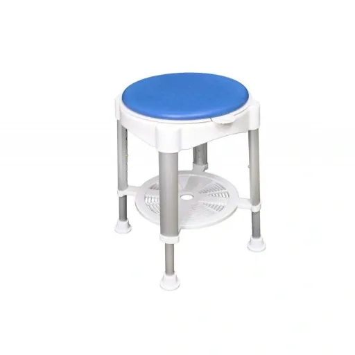 Aluminium Duschstuhl, 360 Grad drehbar
