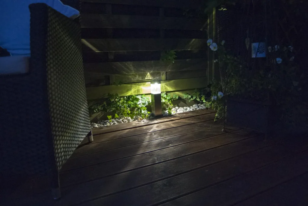 Solar Edelstahl Leuchten – 4 Stück