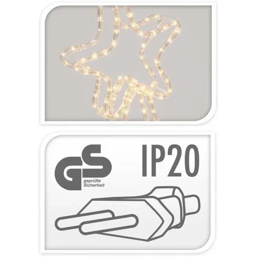 Falling Stars SET of 2 - Lichterkette Stern - 144 Lichter - 4m - Metallrahmen
