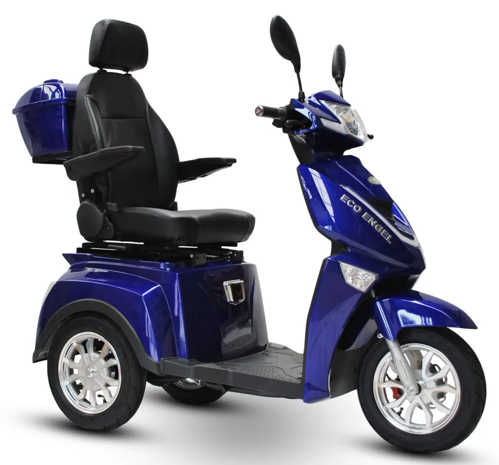 Elektromobil blau - herausnehmbarer Li-Io Akku 30 Ah - 25 km/h - 1000 Watt Seniorenmobil