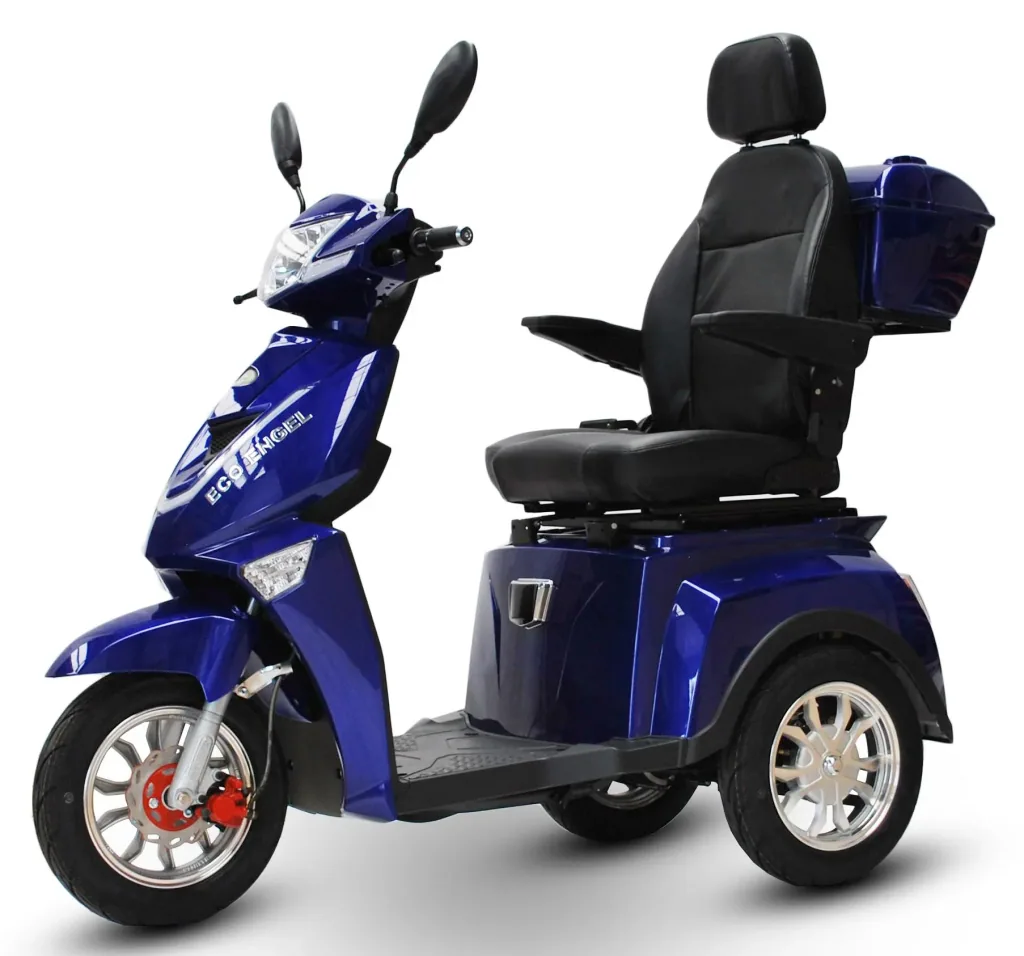 Elektromobil blau - herausnehmbarer Li-Io Akku 30 Ah - 25 km/h - 1000 Watt Seniorenmobil
