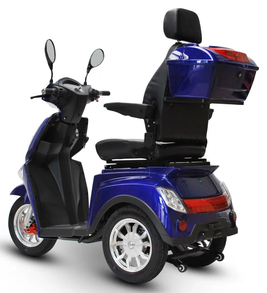 Elektromobil blau - herausnehmbarer Li-Io Akku 30 Ah - 25 km/h - 1000 Watt Seniorenmobil