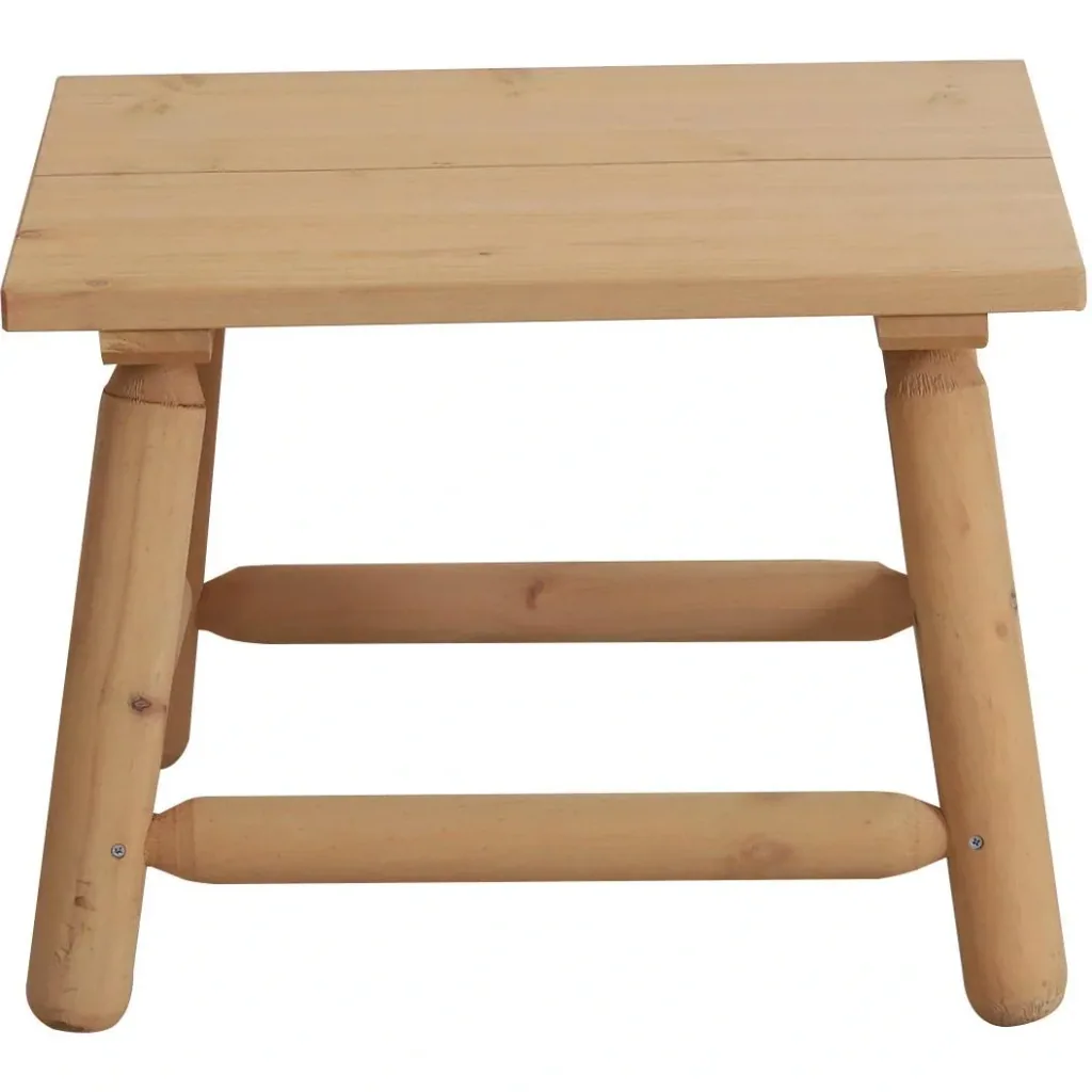 Holzhocker Nachttisch Blumenständer Kinderstuhl Schemel Allzweck Tannenholz Natur 60 x 50 x 45 cm