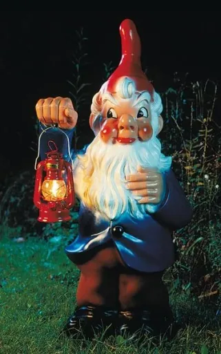 Zwerg mit Laterne, 95 cm - Riesenzwerg