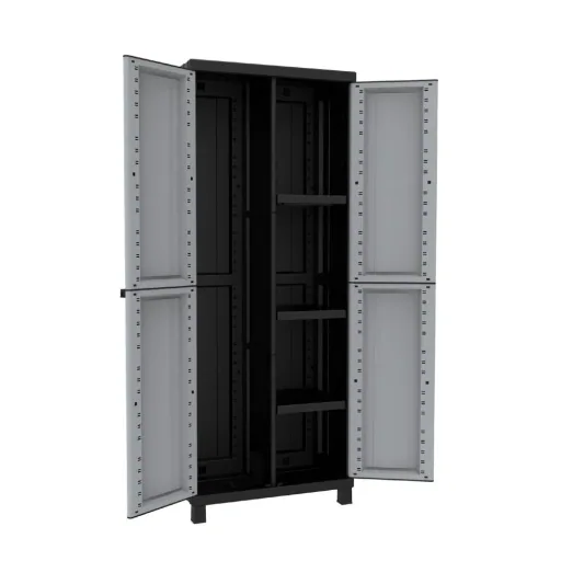 Twist Black 3680 Kunstoff-Spindschrank für den wettergeschützten Außen- und Innenbereich