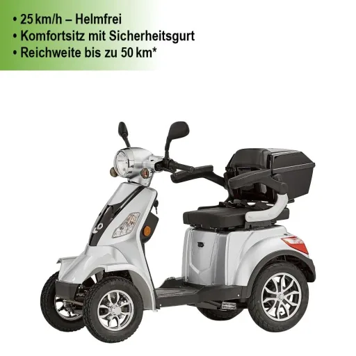 4-Rad E-Mobil Palermo 25 km/h silber