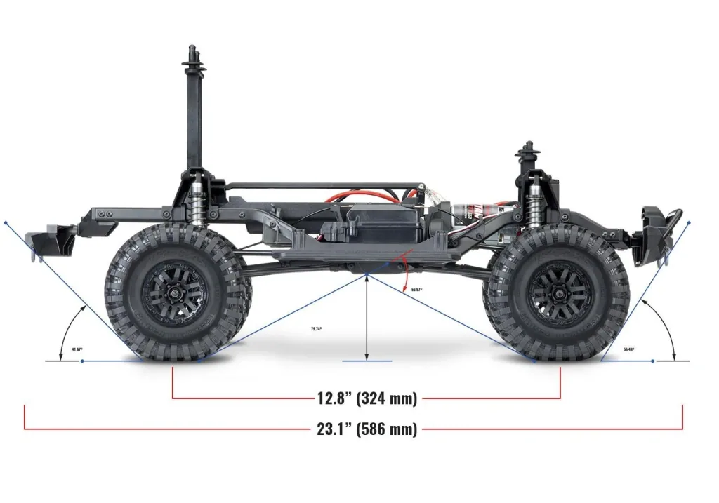 TRX-4 Land Rover Crawler 1/10 rot Crawler 2.4GHz (Link-fähig) ohne Akku, ohne Lader