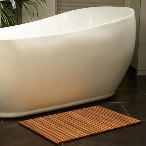 Badematte aus robustem Akazienholz - FSC-zertifiziert