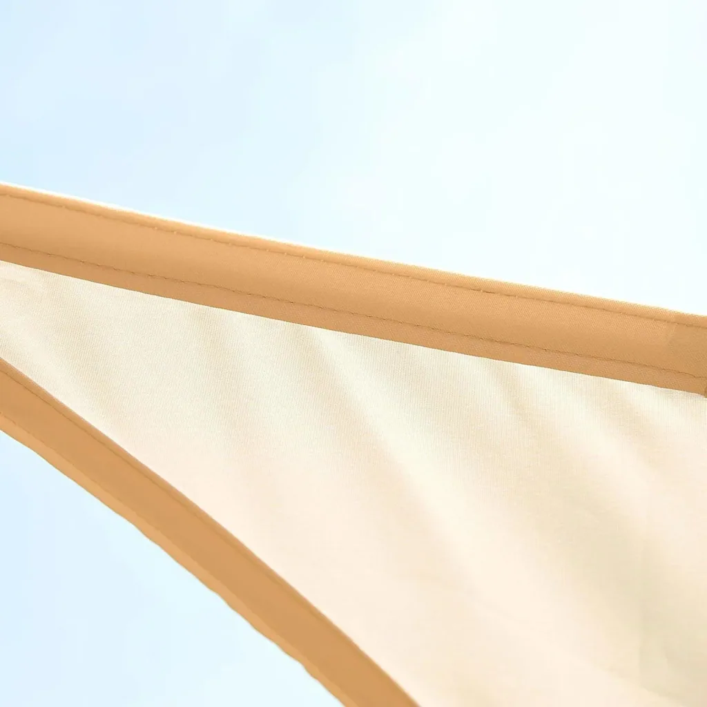 Sonnensegel Polyester Dreiecke Sand 5x5x5m - wasserabweisend