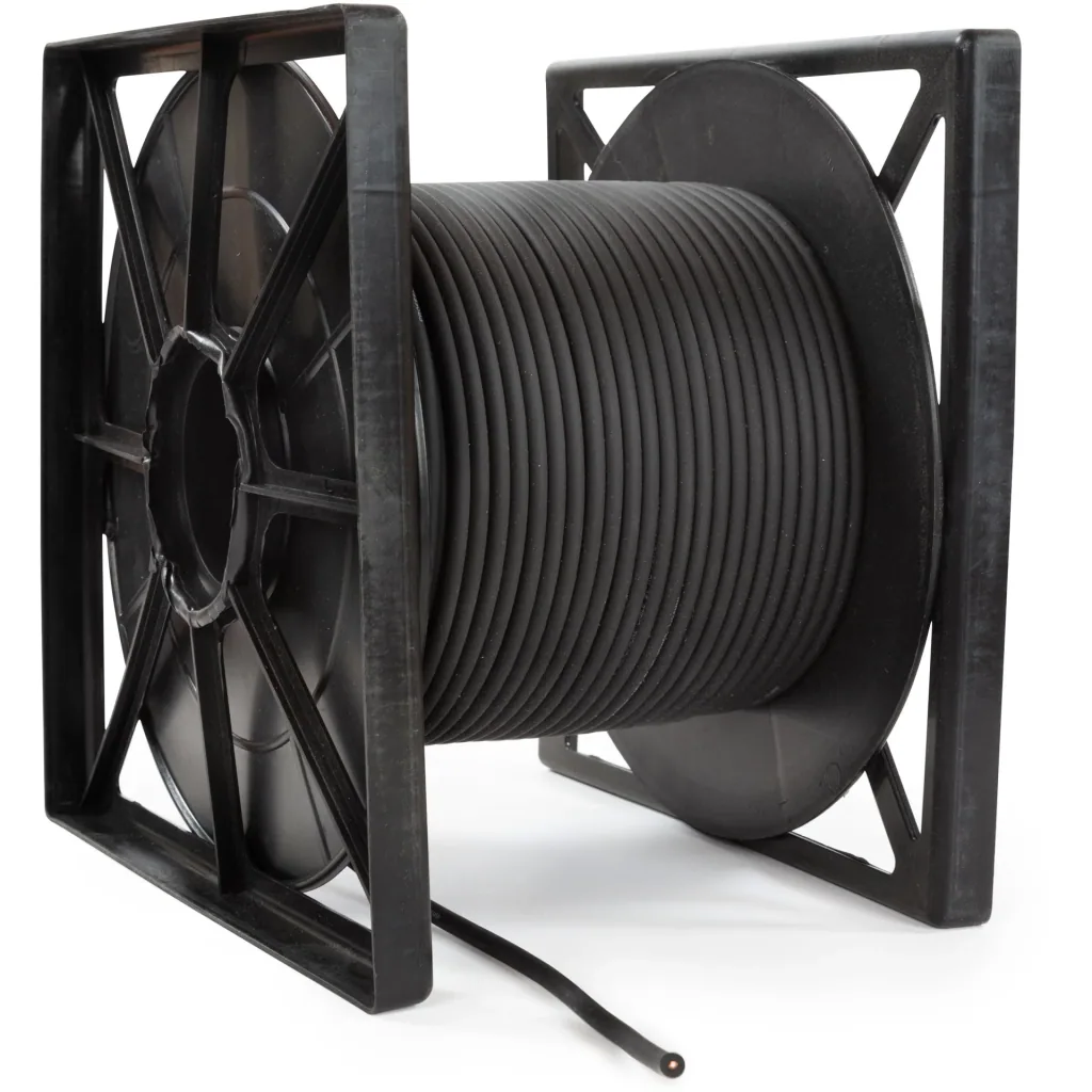 Mono-Mikrofonkabel 100 Meter, schwarz, Spule, reiner OFC-Kupferdraht für professionelle Audioaufnahmen, Studiokabel, flexible Übertragung, Beschallung, High-Fidelity-Leistung