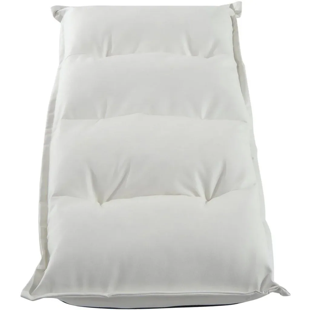 Sitzsack Sitzkissen mit Lehne klappbar weiß
