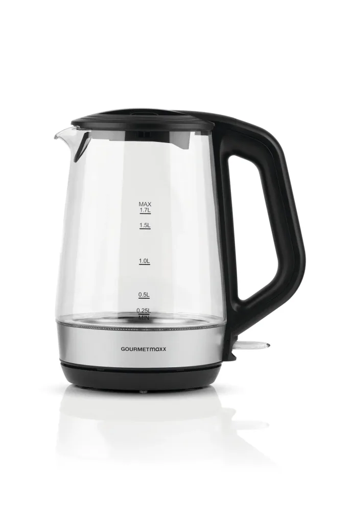 Glas Wasserkocher "Tasse für Tasse" 1,7 Liter, 2200 W