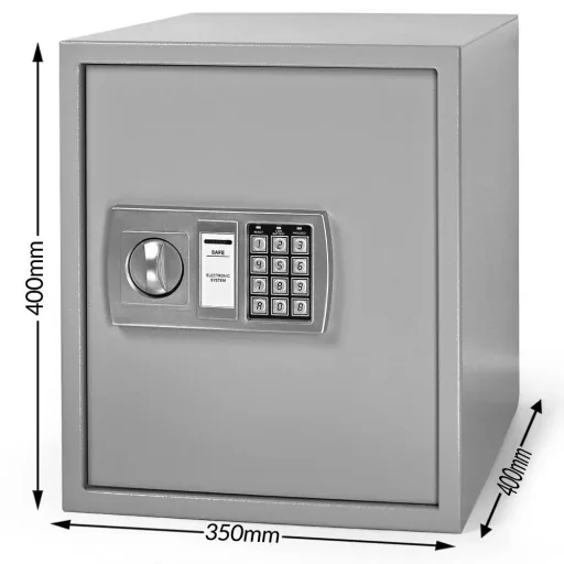 Elektrischer Dokumententresor 35 x 40 x 40cm grau