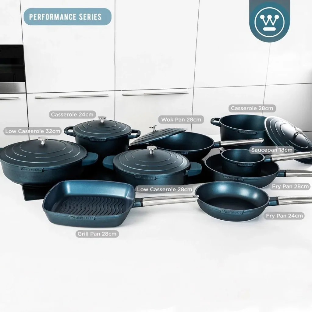 Performance Series Wokpfanne - Wok mit Deckel - 28 cm - Blau