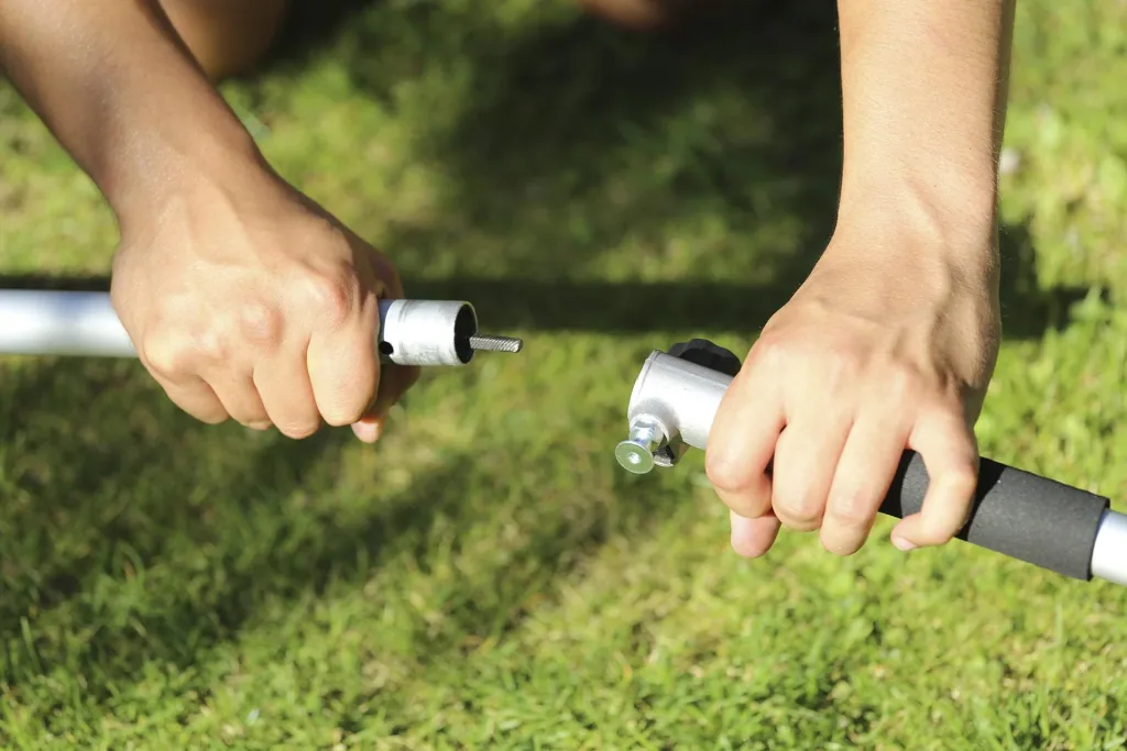 Benzin-Freischneider 4-Takt Motor GM 4T-700 Gartenmeister Gratis dazu Gesichtsschutz mit Netz