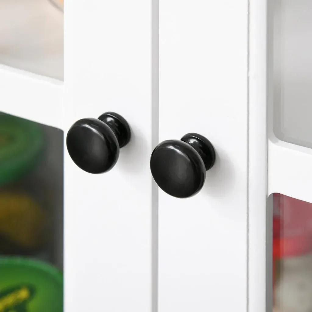 Küchenschrank mit Glastüren Weiß