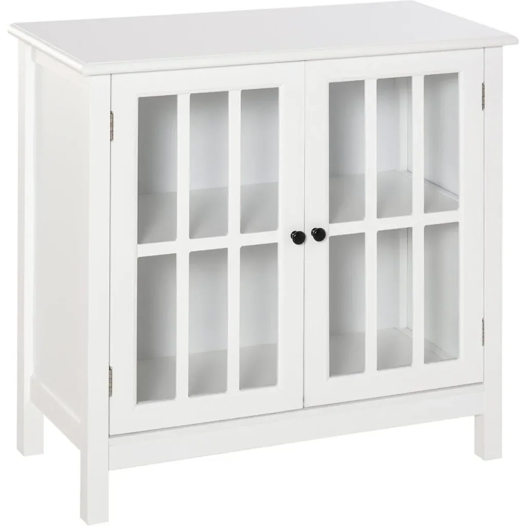 Küchenschrank mit Glastüren Weiß