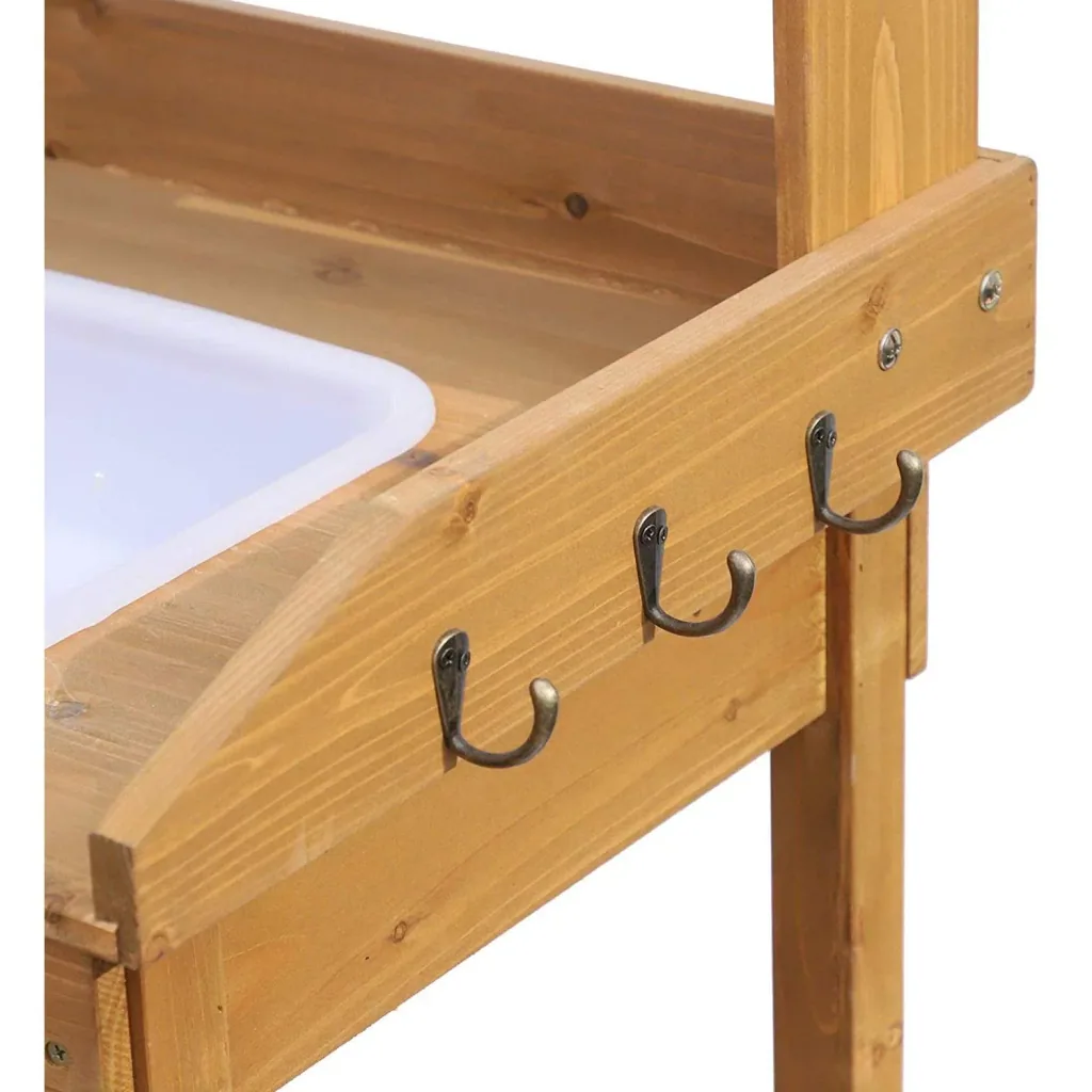 Pflanztisch mit Wanne Tannenholz H112cm Natur