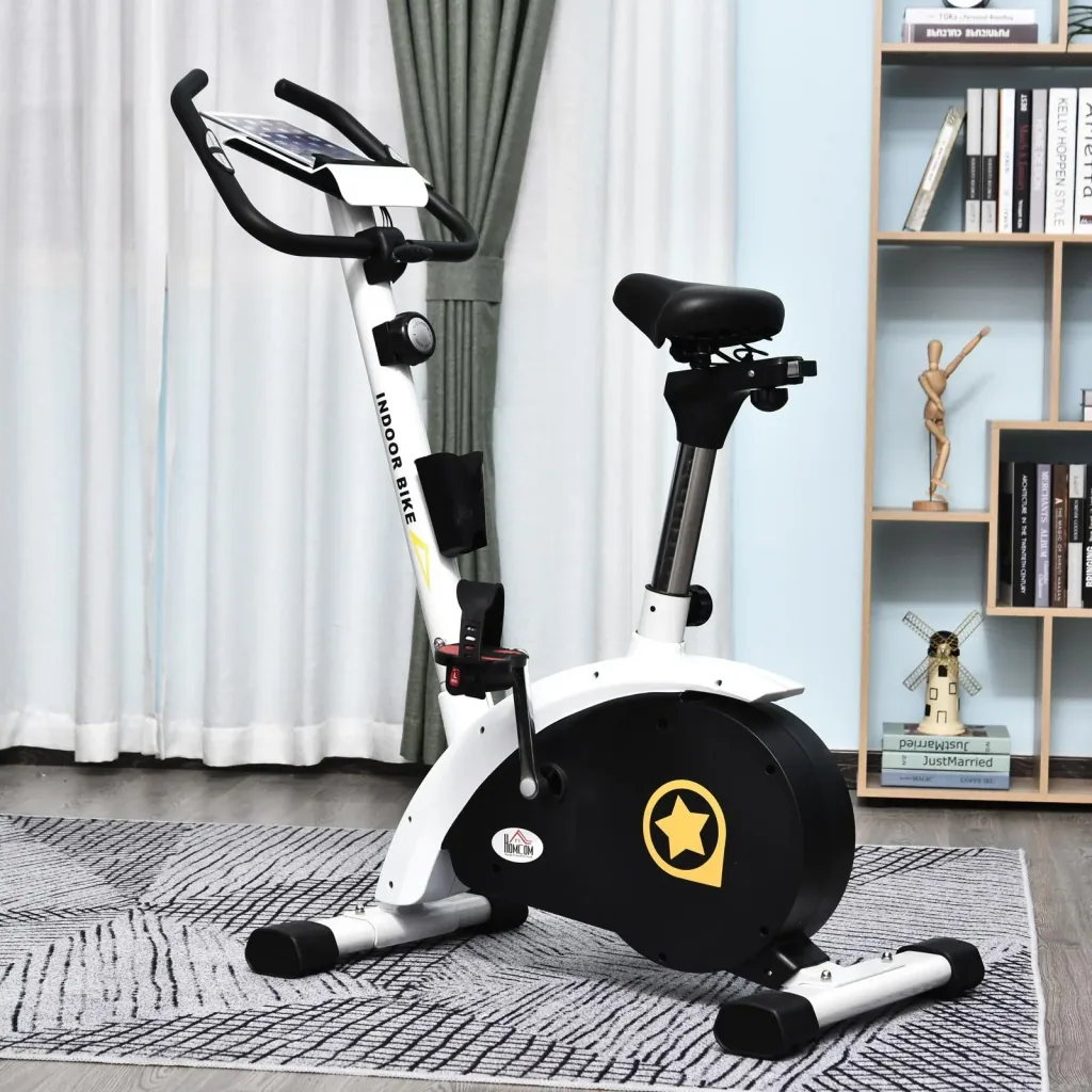 Hometrainer für den Heimgebrauch Stahl weiß