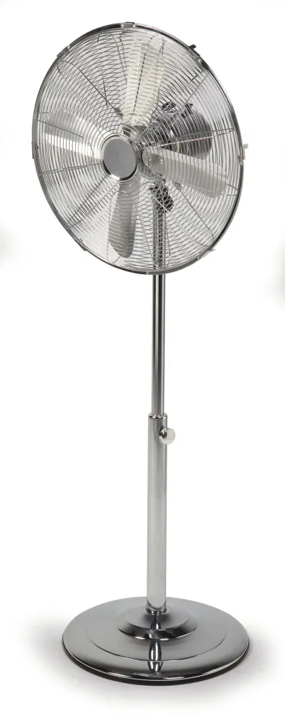 Standventilator - 40 cm Durchmesser, Ventilator in Chrom