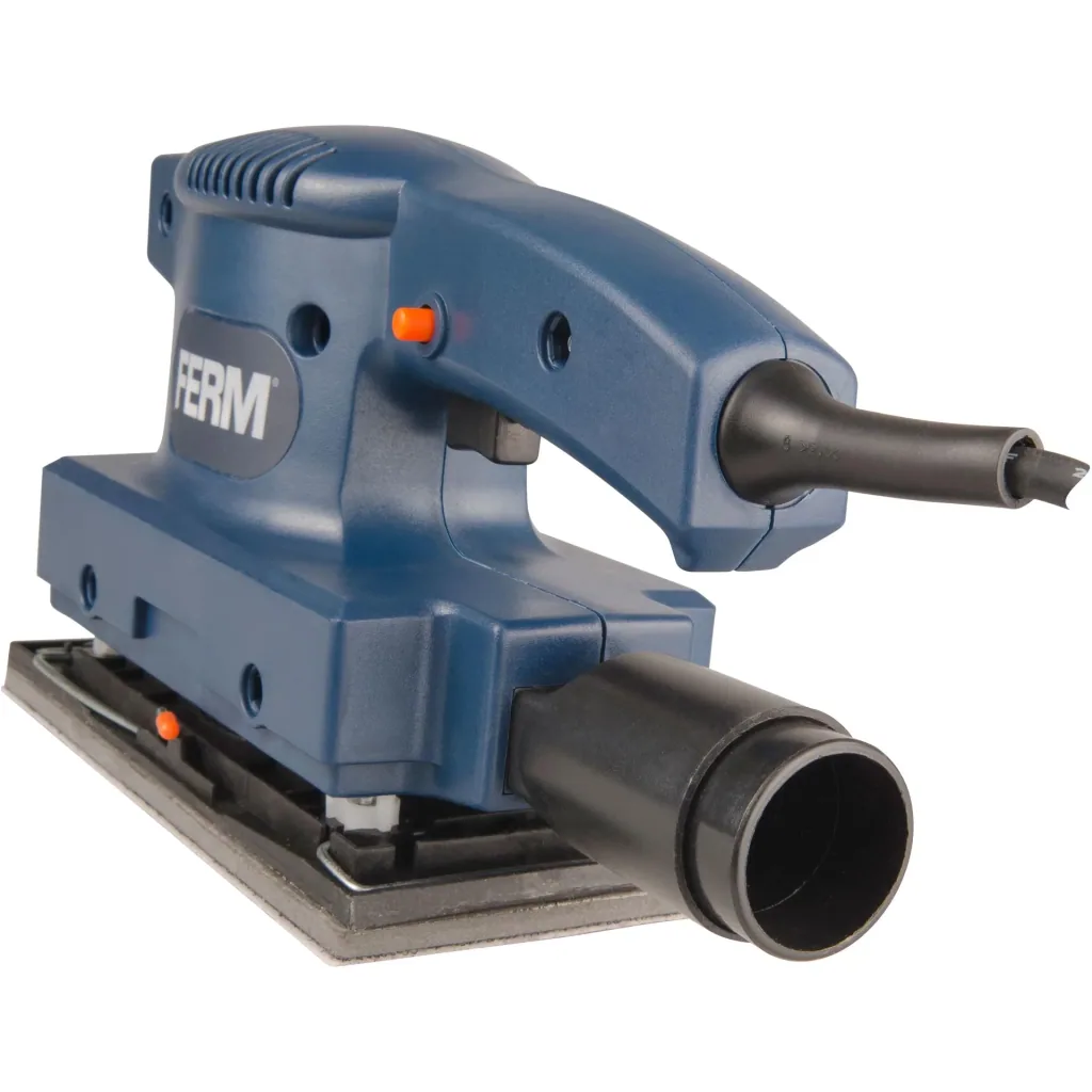 PSM1027 Schwingschleifer 135W - Klettverschluß - Soft griff - Mit 1 Stück Schleifpapier (P80) und Vakuum-Adapter