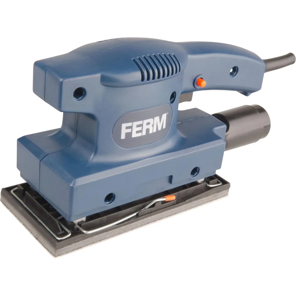 PSM1027 Schwingschleifer 135W - Klettverschluß - Soft griff - Mit 1 Stück Schleifpapier (P80) und Vakuum-Adapter