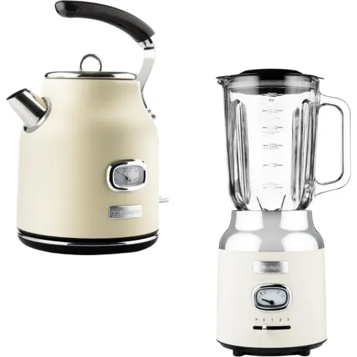 Retro SET - Mixer 1.5L + Wasserkocher 1.7L - Weiß