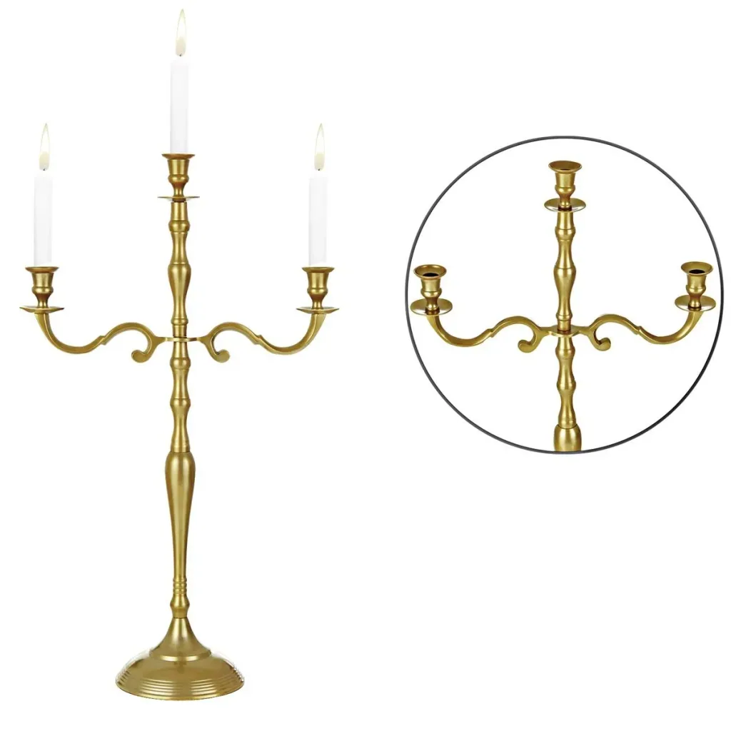 Kerzenleuchter 80cm gold