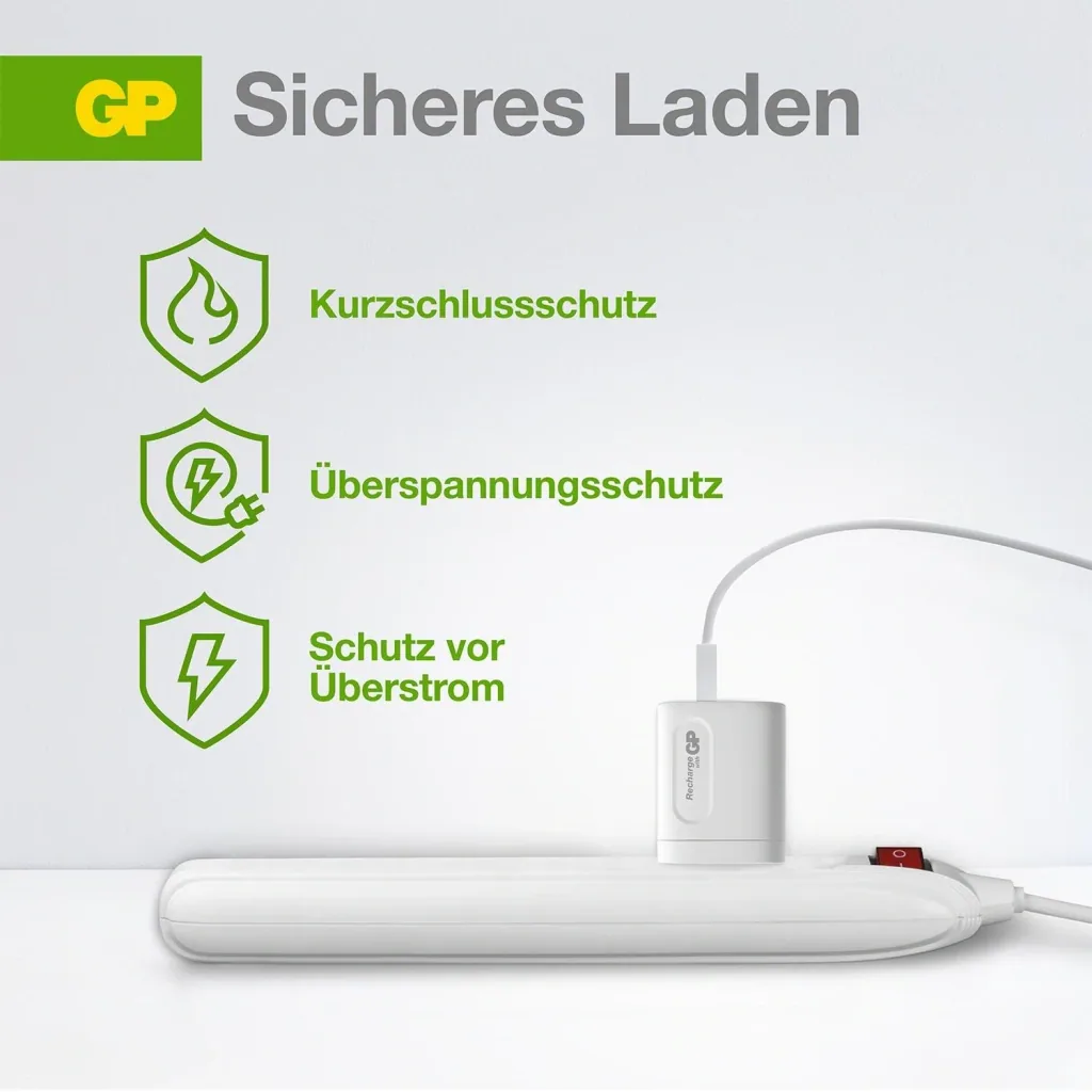 USB Schnellladeadapter mit 1 x USB-A und 1 x USB-C Anschluss inklusive Welt-Reiseadapter, max. 20 Watt