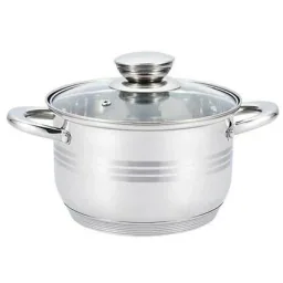 Töpfe und Pfannen - 12 Stück - Mit Untersetzern und Deckeln - Marmorbratpfanne - Bratpfanne - Schmorpfanne - Silber