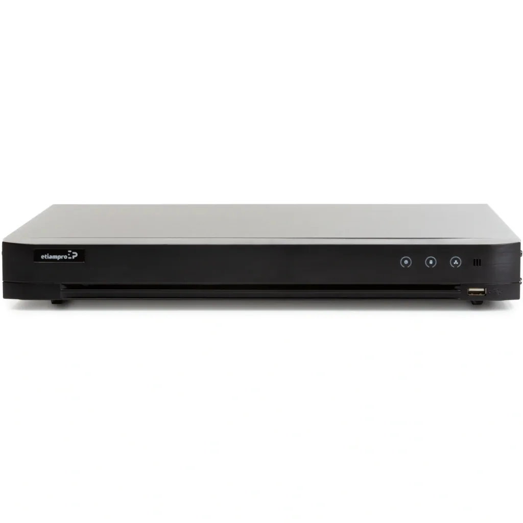 8-Kanal-DVR (Digitaler Videorekorder), 8 Schnittstellen, fortschrittliche H.265+ Videokompression, unterstützt 8 MP Auflösung, Echtzeitüberwachung und intelligente Suche über die Guarding Vision App, ideal für mittelgroße