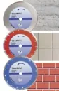 Diamant Trennscheiben 230 mm - 3 tlg. Turbo/ Segmentiert/ Vollrand