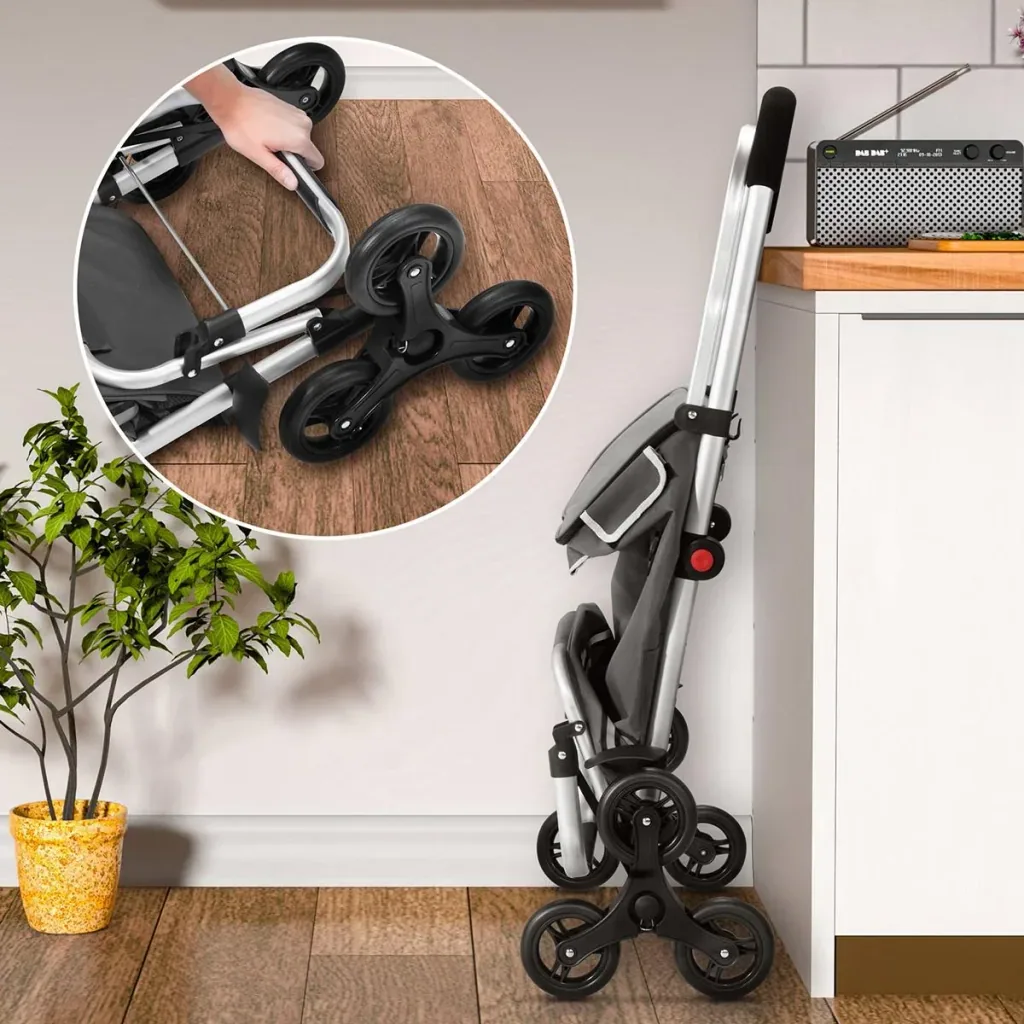 Einkaufswagen - Treppensteiger - geeignet für die Treppe - grau
