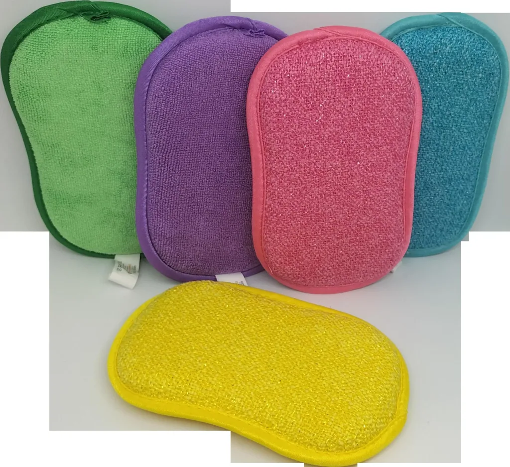 2 in 1 Mikrofaser-Schwämme, 5er-Set