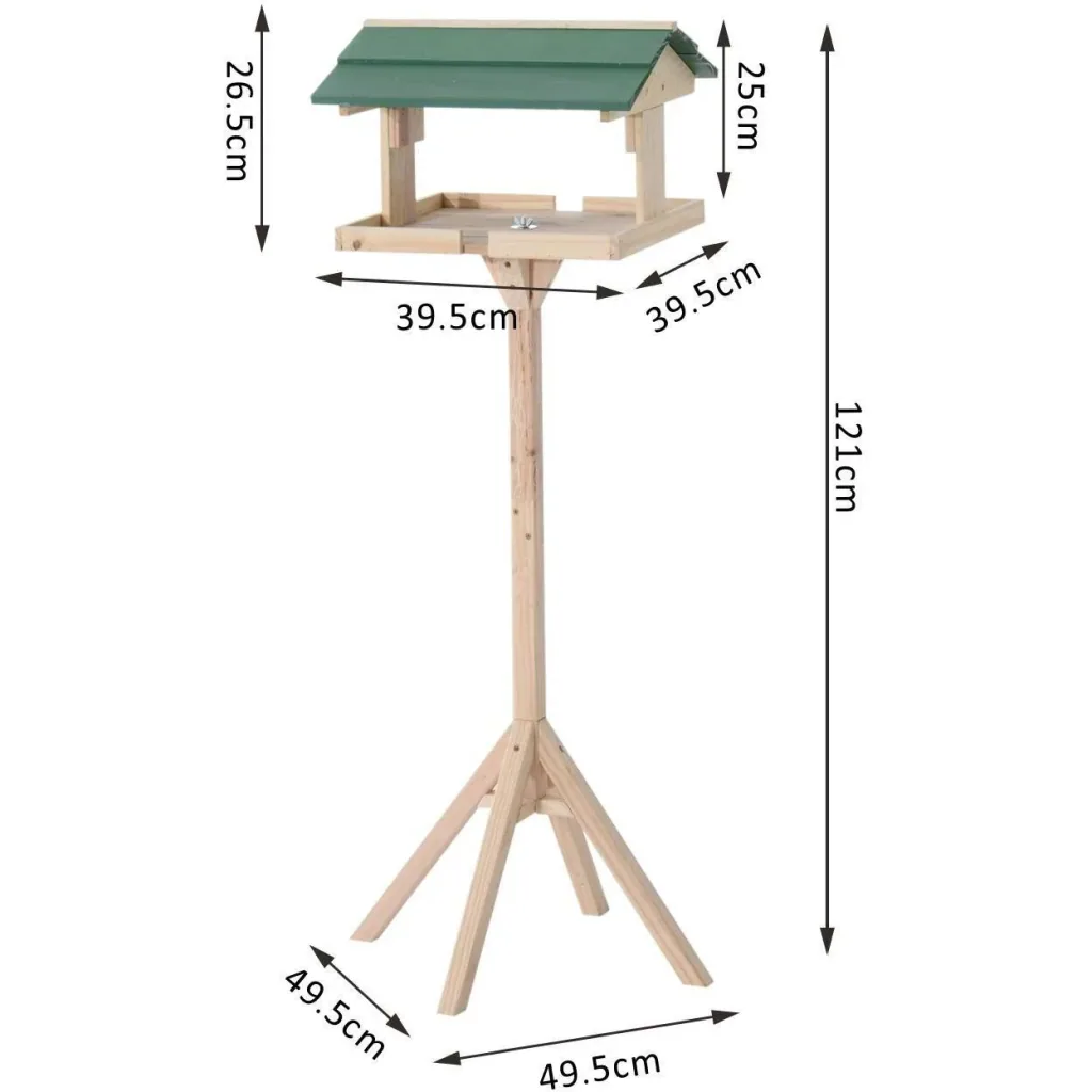 Vogelhaus Vogel Futterhaus mit Ständer Kiefer