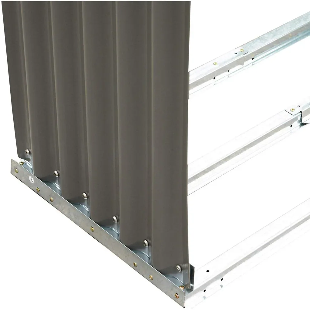 Kaminholzregal Außen Holzunterstand Kaminholz Stapelhilfe 0,85 mÂ³ Stahl Grau