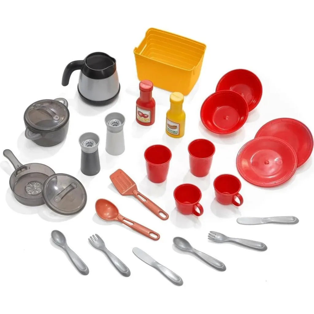 Spielküche Little Cooks Kitchen Inkl. 21-teiligem Zubehörset