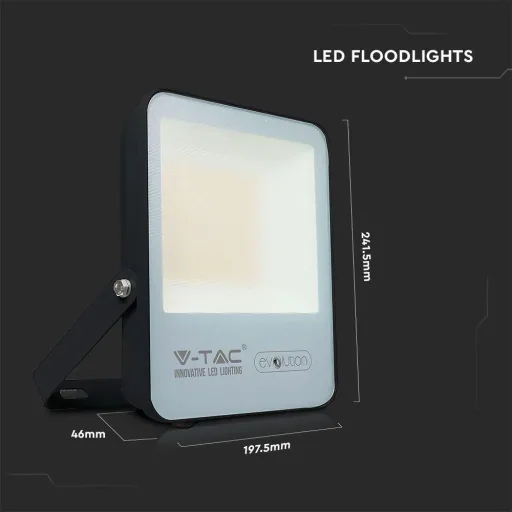 VT-4961 LED-Flutlichtstrahler - 50 W - 8000 Lm - 6400 K - schwarz