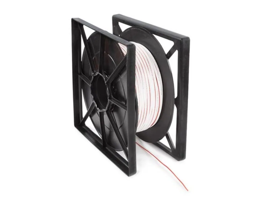 Lautsprecherkabel 2x0.75mm², 100 Meter, weiß, Spule, reiner OFC-Kupferleiter, Audioverkabelung für Heim- oder Gewerbeanlagen, flexibler Lautsprecherdraht, saubere Optik, stabile Signalübertragung