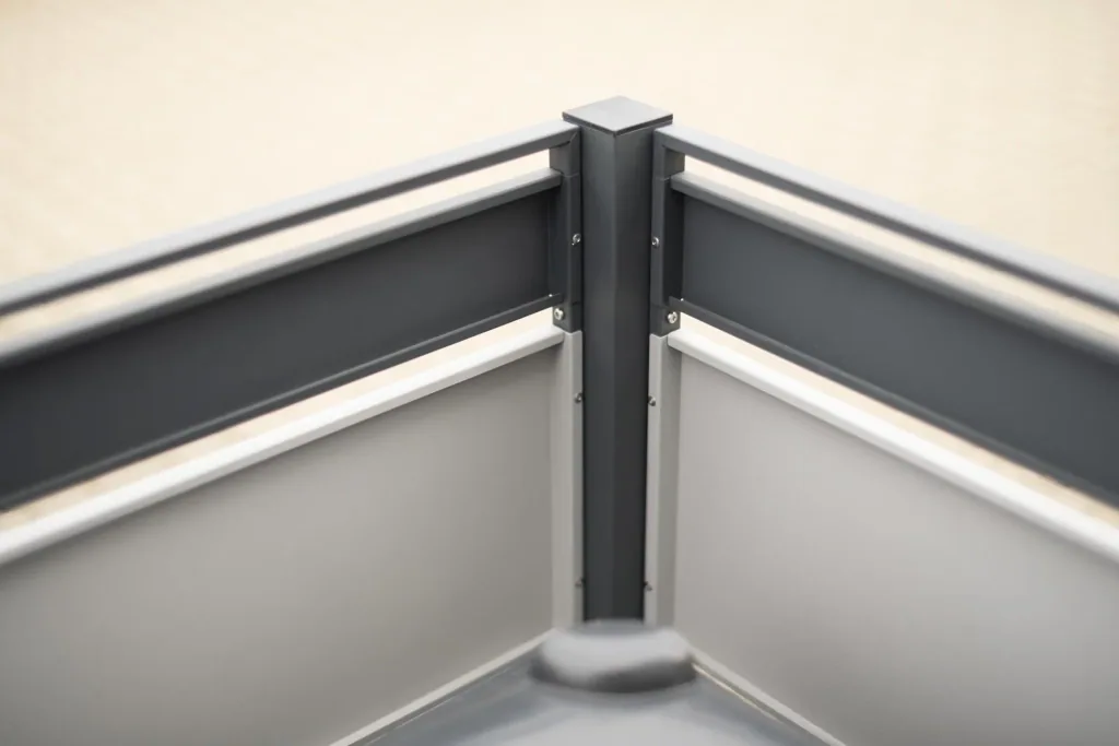 Mülltonnenverkleidung Planum 2er Box, 120 cm, antharzit