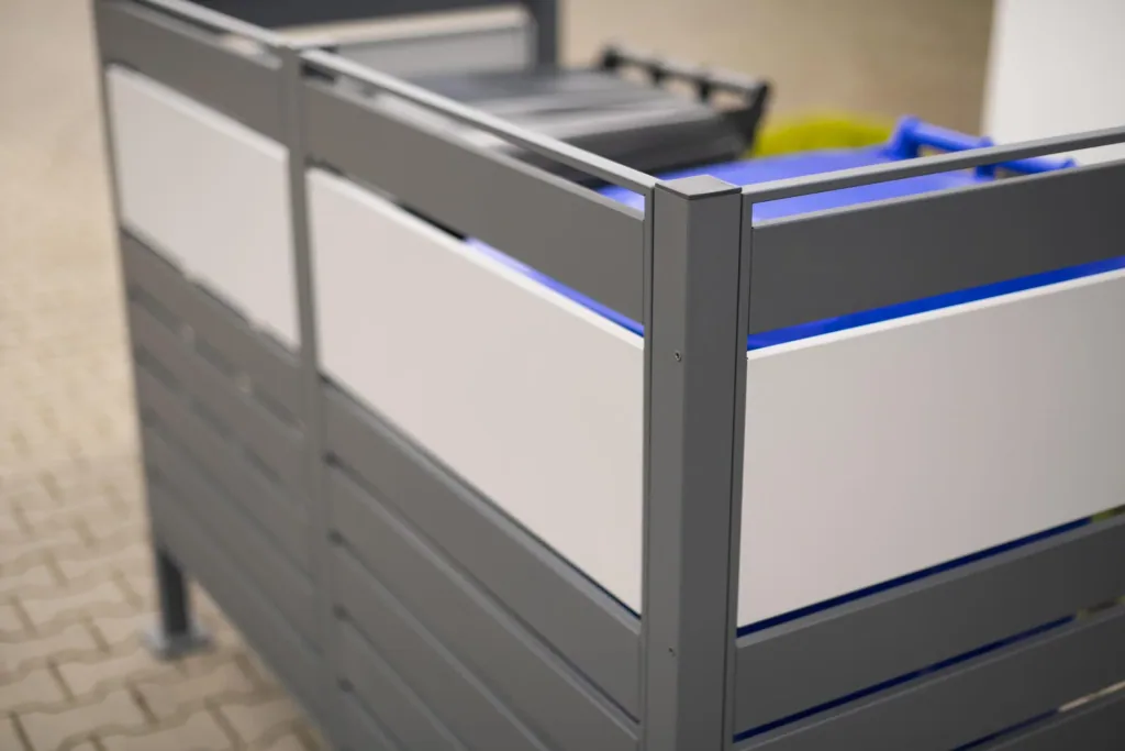 Mülltonnenverkleidung Planum 2er Box, 120 cm, antharzit